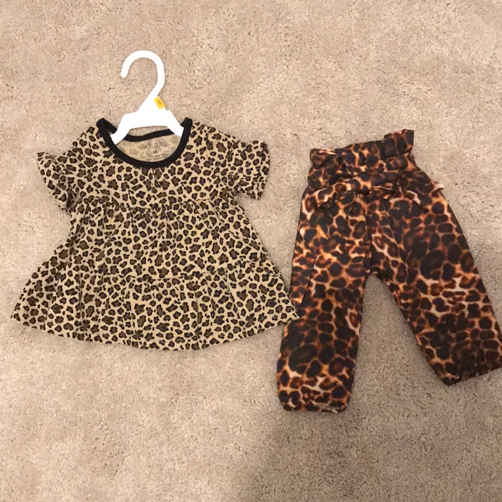 Leopard print newborn